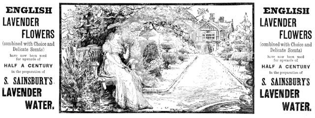 Advertisement for S. Sainsbury’s Lavender Water, 1890. Creator: Unknown.