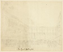 Study for The Royal Exchange, from Microcosm of London, c. 1809. Creator: Augustus Charles Pugin.