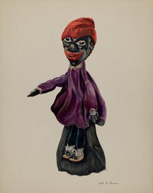 Sambo Hand Puppet, c. 1937. Creator: Ruth Abrams.