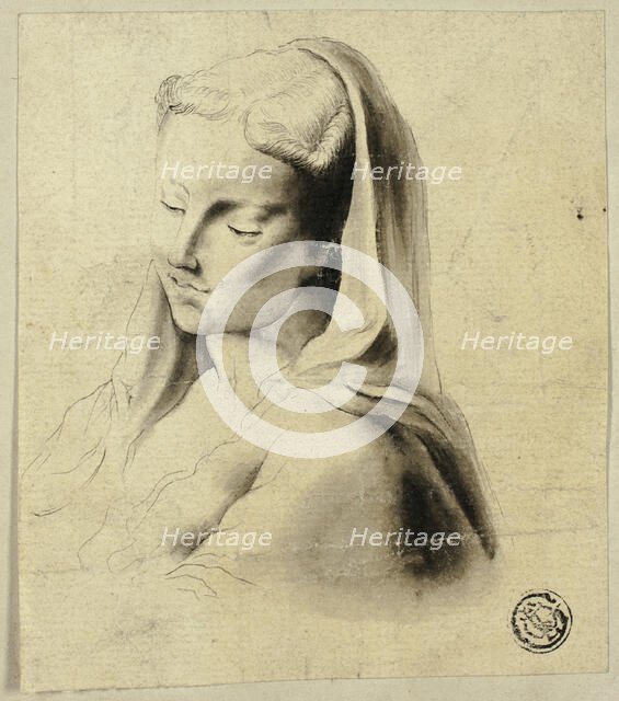 Bust of a Woman with Veil, n.d. Creator: Unknown.