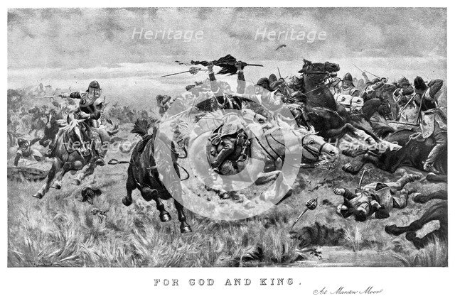 'For God and King, at Marston Moor', 1644, (1893). Creator: Stanley Berkeley.
