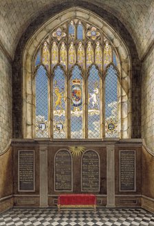 Interior of the Church of St George, Hanworth, Middlesex, 1801. Artist: Anon