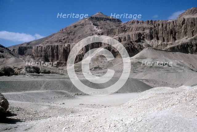 The West Bank of the River Nile, Luxor West Bank, Egypt. Artist: Unknown