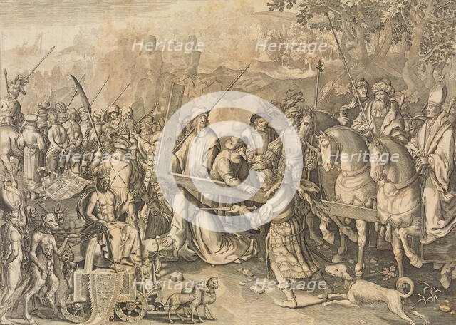 Christ Carrying the Cross (copy), 1660-96. Creator: Johannes de Ram.