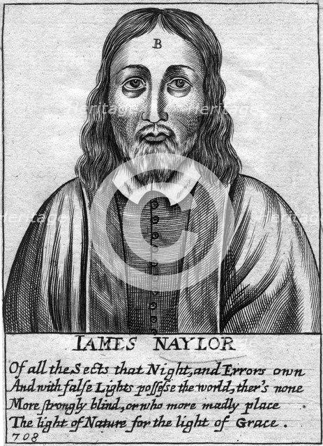 James Naylor, English Quaker leader, 17th century. Artist: Unknown