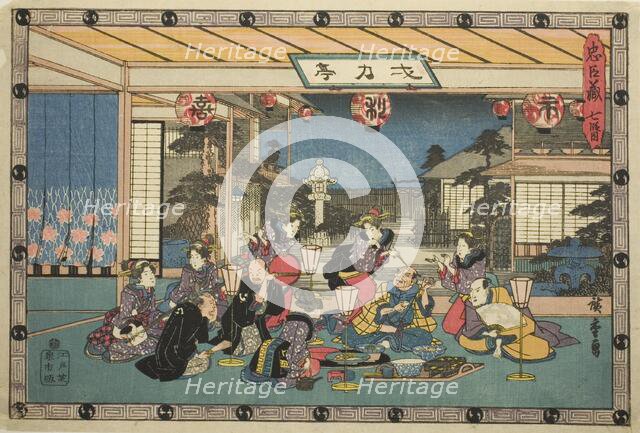 Act 7 (Shichidanme), from the series "The Revenge of the Loyal Retainers (Chushingura)", c. 1834/39. Creator: Ando Hiroshige.