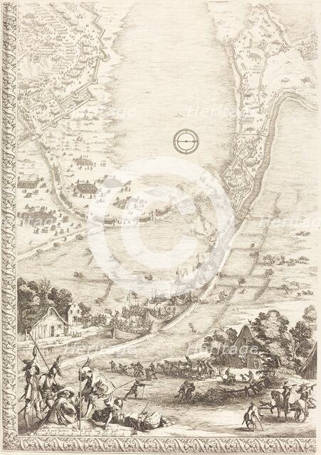 The Siege of Breda [plate 4 of 6], 1627/1628. Creator: Jacques Callot.