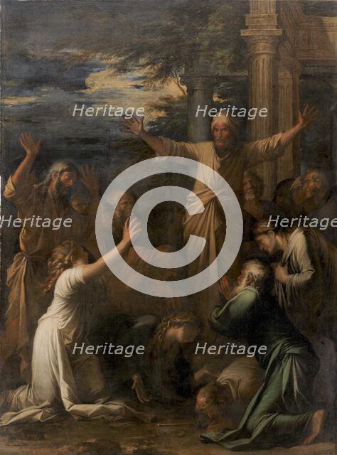 Jonah Preaches at Nineveh, 1661. Creator: Rosa, Salvatore (1615-1673).