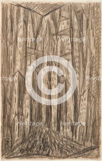 The City, 1909. Creator: Abraham Walkowitz.