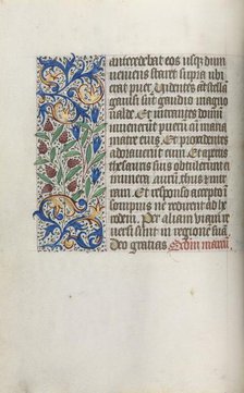 Book of Hours (Use of Rouen): fol. 17v, c. 1470. Creator: Master of the Geneva Latini (French, active Rouen, 1460-80).