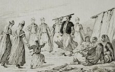 Kurdish women's dance, Armenia, 1838. Creator: Unknown.