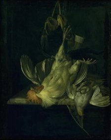 A Dead White Cock, 1642-1683. Creator: Willem van Aelst.