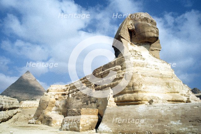 The Great Sphinx of Giza, Egypt, 20th Century. Artist: Unknown