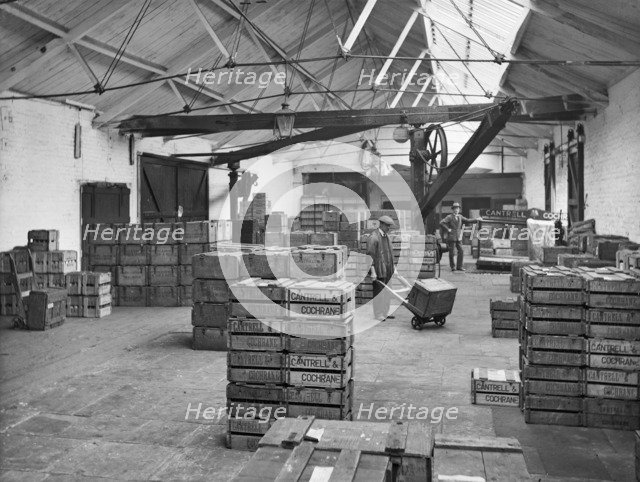 Goods shed, West Lancashire Station, Fishergate Hill, Preston, Lancashire, 1927. Artist: Unknown.