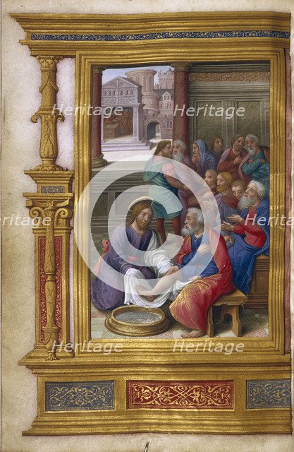 Christ Washing the Feet of the Apostles, 1500-1550. Artist: Master of Claude de France (active 1500-1550)