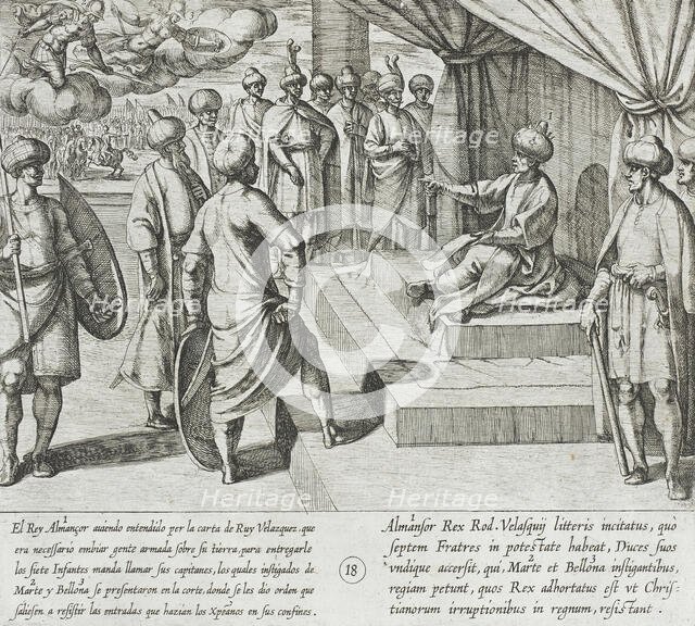 Almazor Orders His Troops to Keep the Christians from Entering His Territory, 1612. Creator: Antonio Tempesta.