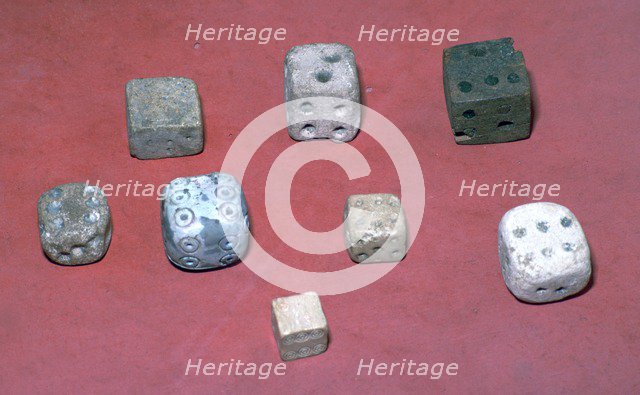 Egyptian dice. Artist: Unknown