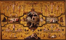 Spalliera with the Loves of Jupiter, 1572. Creator: Allori, Alessandro (1535-1607).
