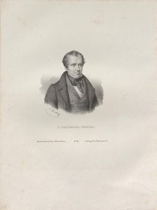 Portrait of the writer James Fenimore Cooper (1789-1851), c. 1840. Creator: Maurin, Antoine (1793-1860).
