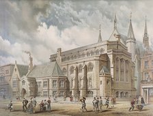 Guildhall Library, London, 1872. Artist: Edwin Thomas Dolby 