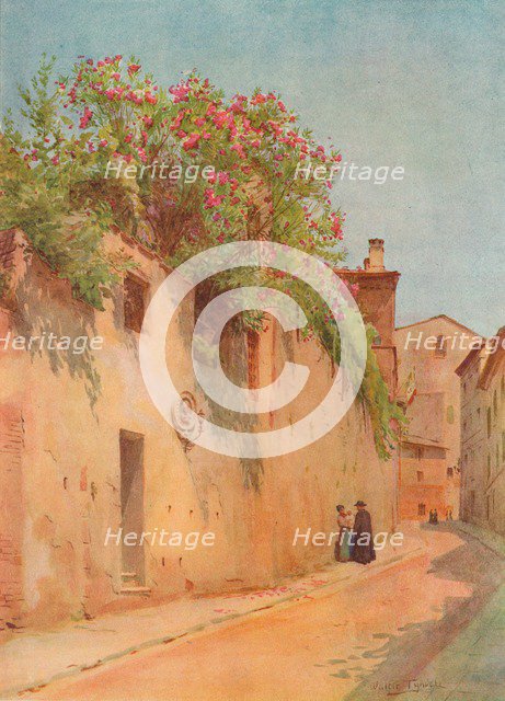 'Via Delle Sperandie, Siena', c1900 (1913). Artist: Walter Frederick Roofe Tyndale.