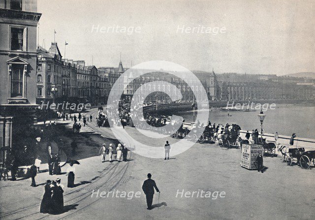 'Douglas - General View of the Promenade', 1895. Artist: Unknown.