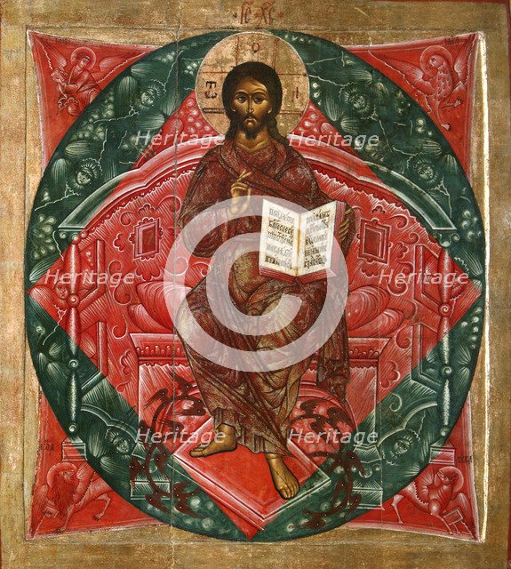 Christ in Majesty (Saviour of the World), 1645.  Creator: Fomin, Terenty  .