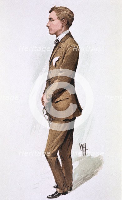 Gustave Hamel, British aviation pioneer, 1913. Artist: Unknown