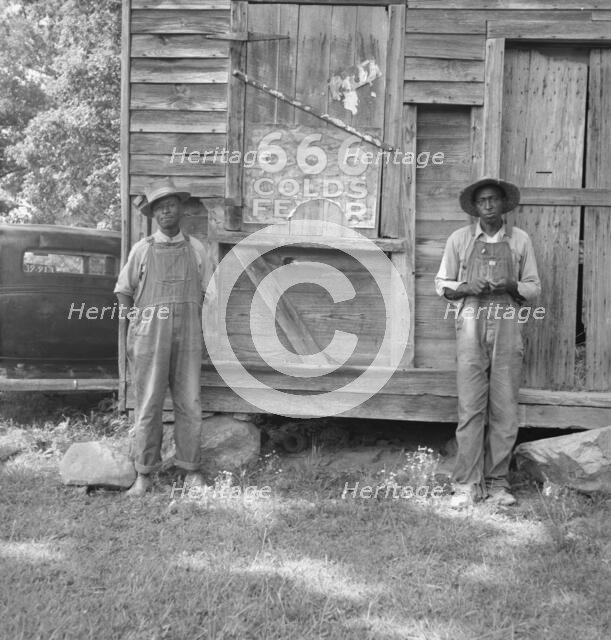 Two tenant farmers, Chatham County, North Carolina, 1939. Creator: Dorothea Lange.