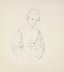 Portrait of the Artist's Wife, Nina, c1830. Artist: Johann Friedrich Overbeck.