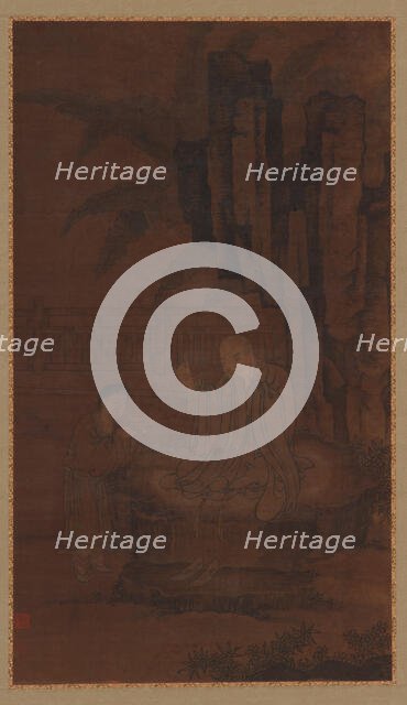 Mending Clothes in the Early Morning Sun, Ming dynasty, 15th-16th century. Creator: Unknown.