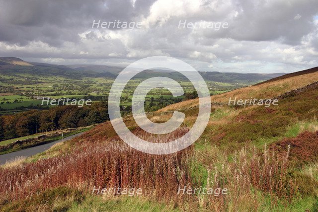 Chipping Vale from Longridge Fell, Lancashire.