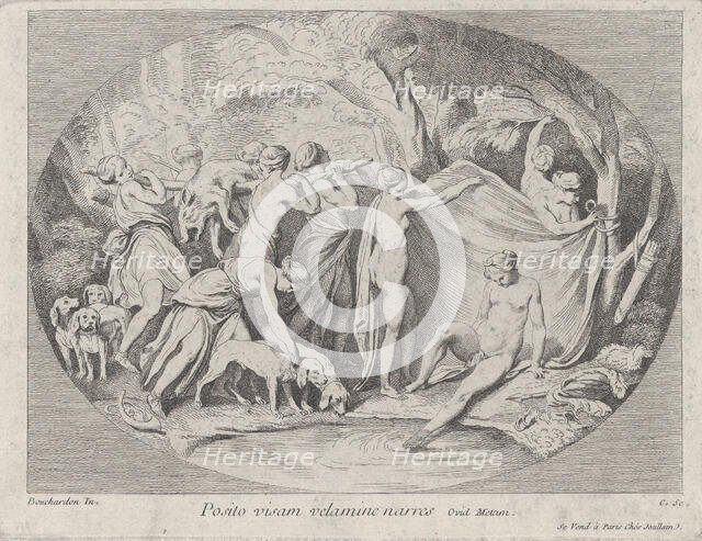 Diana at the Bath After Returning from the Hunt, ca. 1730-60. Creator: Caylus, Anne-Claude-Philippe de.