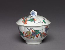 Sugar Bowl, c. 1730. Creator: Chantilly Porcelain Factory (French).
