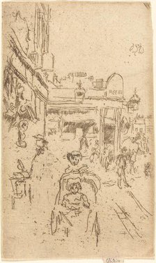 King's Road, Chelsea, c. 1886/1888. Creator: James Abbott McNeill Whistler.