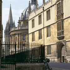 Bodleian Library, Radcliffe Camera and St Mary's Church, Oxford, Oxfordshire, c2000s(?). Artist: Unknown.