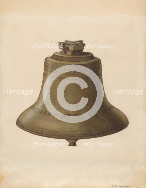 Courthouse Bell, c. 1936. Creator: Erwin Schwabe.