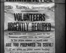 Poster Reads: 'Issued Under the Authority of His Majesty's Government, Volunteers Urgently..., 1926. Creator: British Pathe Ltd.