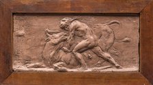 Hercules and the Cretan Bull, between late 18th and early 19th century. Creator: Jean Baptiste Stouf