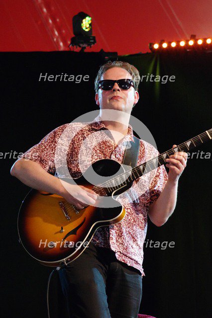 Phil Robson, Love Supreme Jazz Festival, Glynde Place, East Sussex, 2015. Artist: Brian O'Connor.