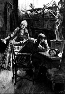 "Is it not time," she asked, "that this should cease?", 1890.  Creator: R. Taylor.