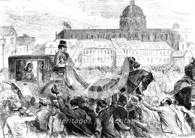 Berlin’s Farewell to Bismarck, 1890. Creator: P Naumann.