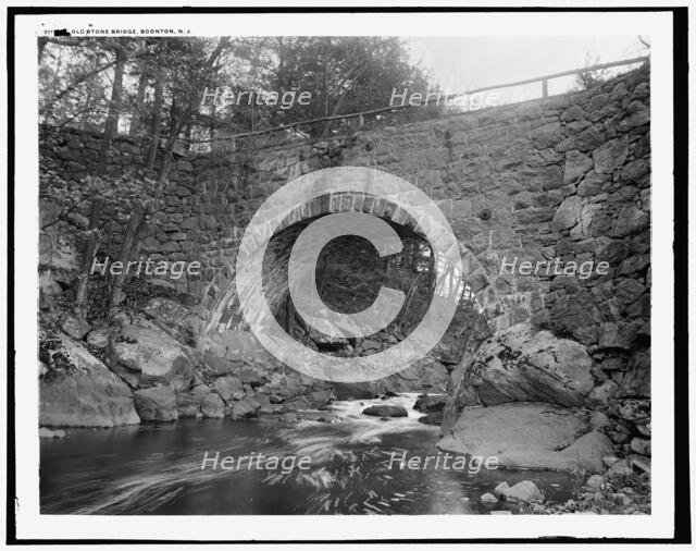 Old Stone Bridge, Boonton, N.J., between 1890 and 1901. Creator: Unknown.