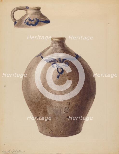 Jug, probably 1937. Creator: Yolande Delasser.