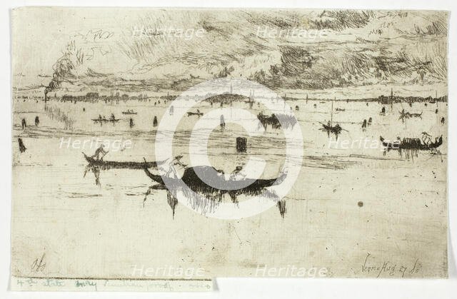 Laguna Veneta, 1880. Creator: Otto Henry Bacher.