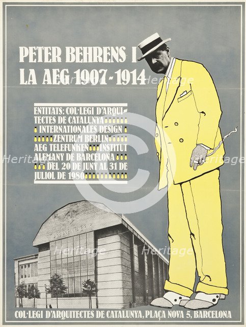Peter Behrens and AEG 1907-1914 (Poster). Artist: Anonymous 