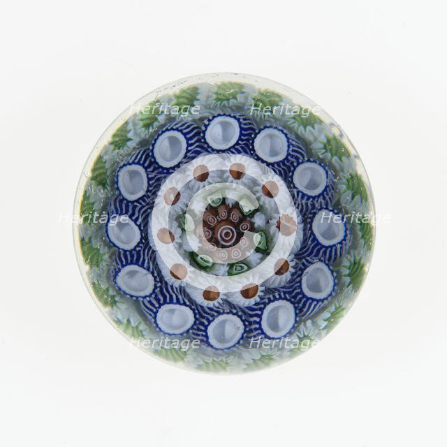 Paperweight, France, c. 1845-60. Creator: Saint-Louis Glassworks.