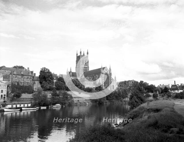 Worcester Cathedral, c1955. Creator: Arthur Charles Kirby Ware.