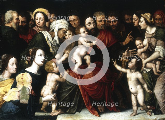 'Jesus with the Little Children', c1559-1589. Artist: Vincent Sellaer
