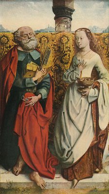 'Saints Peter and Dorothy', c1505, (1909). Artist: Unknown.